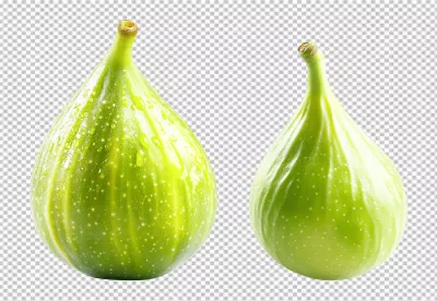 Fresh Ripe Green Figs with Water Drops Healthy Fruit Macro Image image