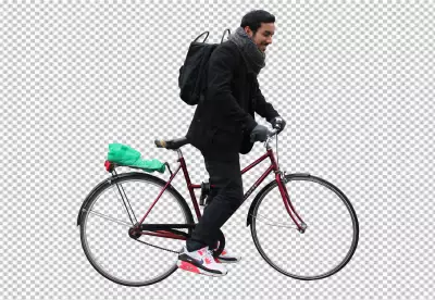  Cyclist riding a bicycle PNG