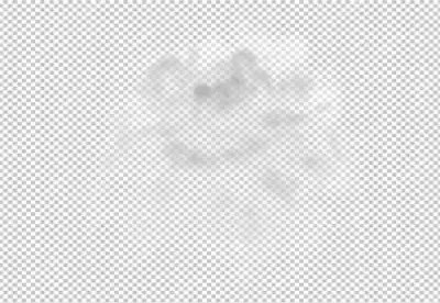 Cutout clean white cloud transparent backgrounds special effectPNG