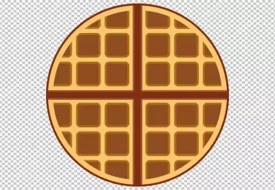Circular Waffle Delight