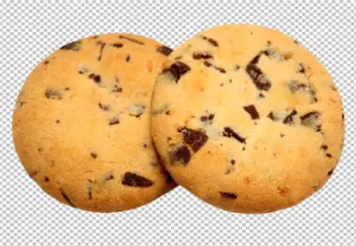 Chocolate chip Isolated on transparent background