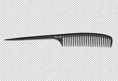 PNG A black comb with the word quot comb transparent background 
