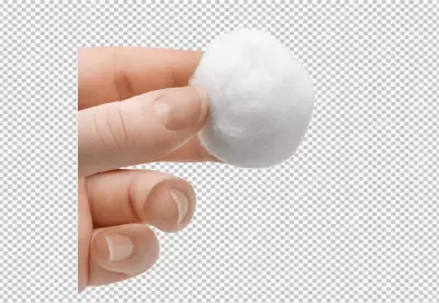 Closeup of cotton plant PNG