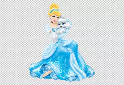 Cinderella with her pet