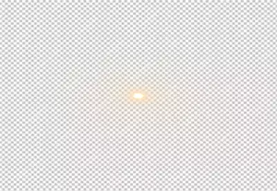 Front Yellow Lens Flare light effects 3