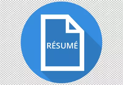 Clean and modern resume portfolio transparent BG