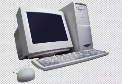  computer and technology with monitor and hardware png  BG