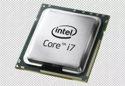 Modern cpu collection with flat design