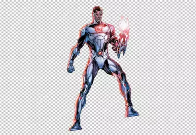 Half rhino half-robot creature