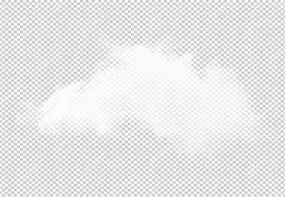 blue cloudy sky with realistic fluffy clouds PNG