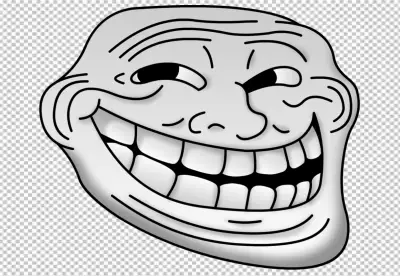 Ha Ha Trollface Internet Troll Rage Comic Internet Meme, Frustrated Troll Face