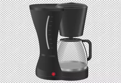 Espresso machine isolated on transparent background