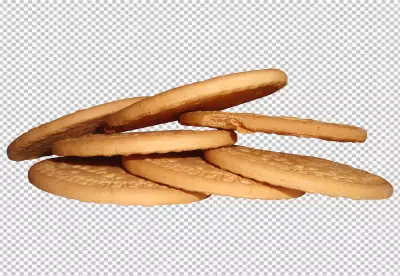  cookies isolated on white background