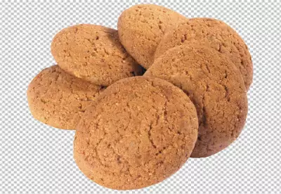 Top view arrangement of cookies