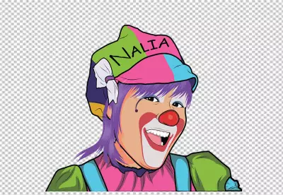  clown facial expression