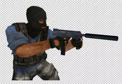 Front view soldier fighting PNG