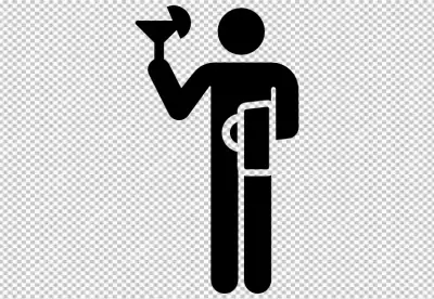 Business white adult job horn transparent BG PNG