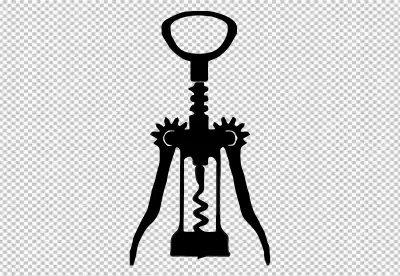 Corkscrew with a cork