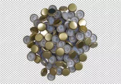 Golden Bottle corks transparent background