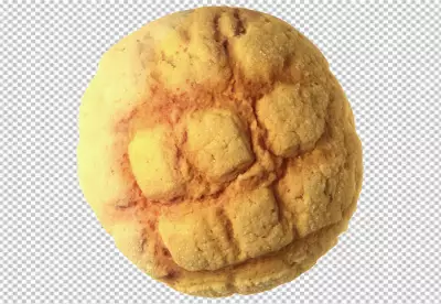Stack of chocolate chip cookies isolated on a transparent background