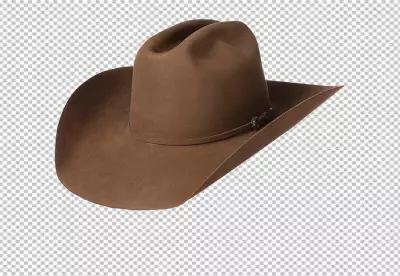 Classic Brown Cowboy Hat with a Western Flair PNG