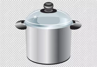 frying pan  side view realistic PNG