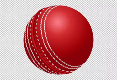 Red leather ball transparent background