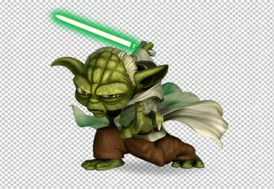 Animated Yoda Jedi Master with Green Lightsaber 6274