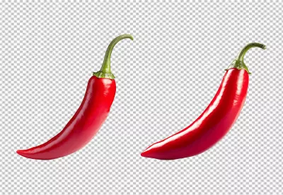 Vibrant Red Chili Peppers for Spicy Cuisine and Healthy Ingredient Designs image