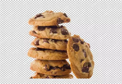 cookies falling on png background