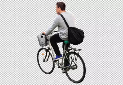 Man riding a bicycle to do exercise