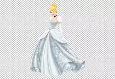 Cinderella with white dress