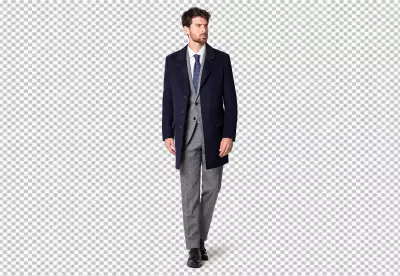 Elegants pants and jacket wear a men
