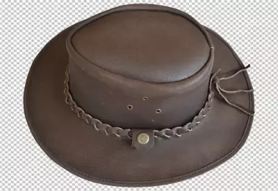 Classic Brown Cowboy Hat with a  PNG