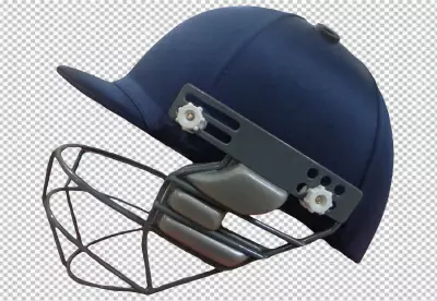 Cricket helmet isolated on transparent 