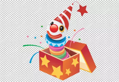 Fun fair sign template with four happy PNG BG