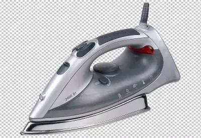 Silver color iron transparent background pNG