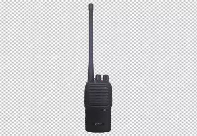 Black Radio Transmitter Handheld Portable Rectangle Device with Screen
