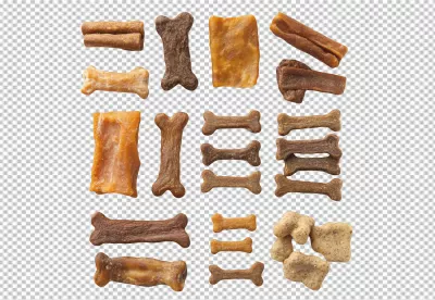 Delicious Assortment of Dog Treats and Chews for Pet Snacking image