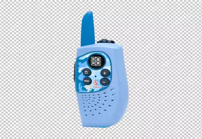 Modern professional walkietalkie isolated on transparent BG PNG