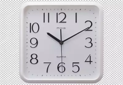 box shape watch transparent background