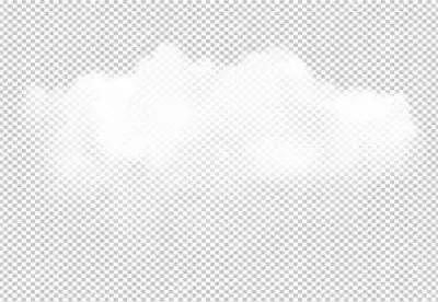 Cloud png isolated on transparent BG