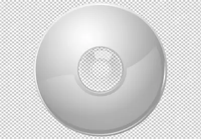 Side border made with compact discs on PNG background