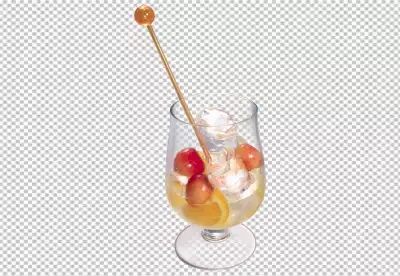 Cocktail realistic set PNG BG
