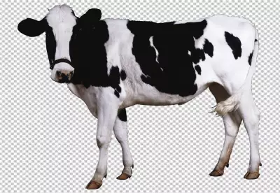 Cow isolated on png background
