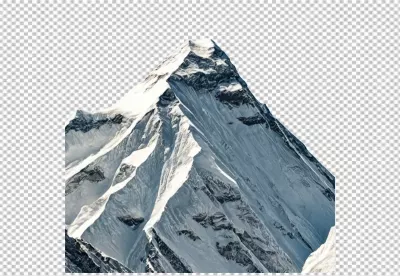 Majestic Snow Capped Mountain Peak for Winter Adventure Landscape Designs image