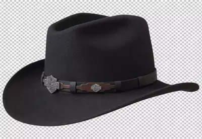 Fedora hats arrangement in studio PNG