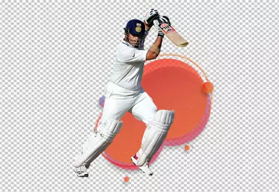 A cricket player transparent background 