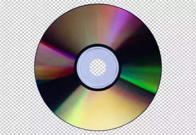 DVD Rom isolated on transparent background