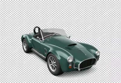 Classic Green Sports Car Convertible Elegant Performance Vehicle image